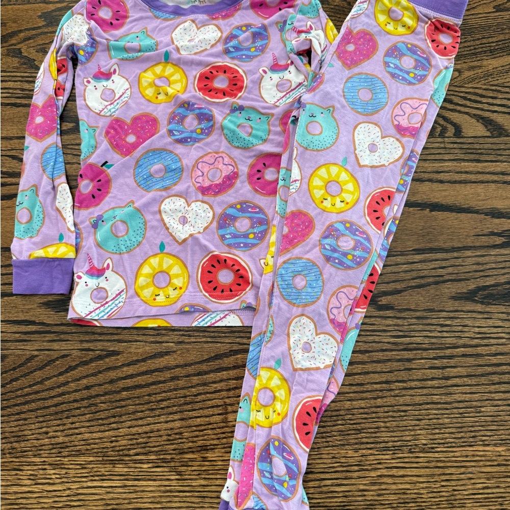 Little Sleepies Colorful Donut Print Kids Pajamas